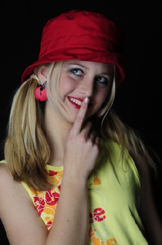 Damen-Kappe rot